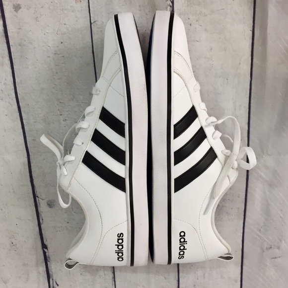 adidas Other - Adidas Neo Pace men's white black sneaker size 11